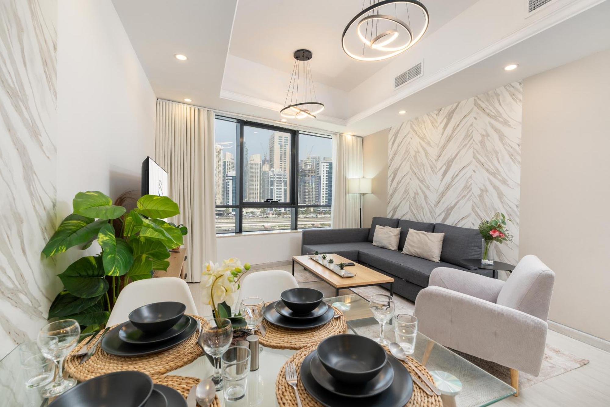 Modern 1Br Apartment In Jlt Next To Metro With City Views Dubai Exterior foto